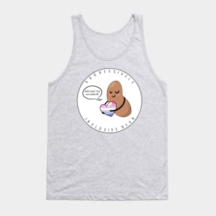 Bigender Pride: Aggressively Inclusive Bean Tank Top